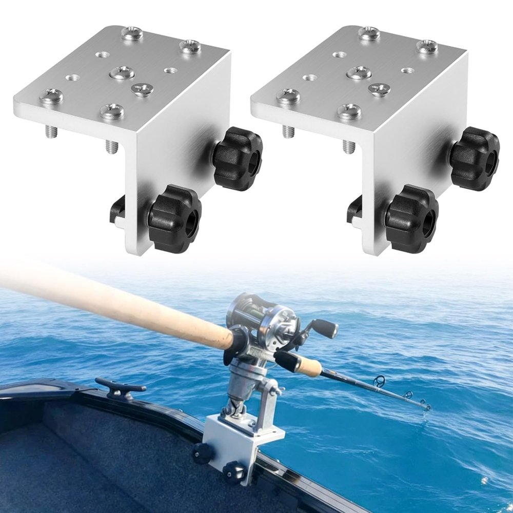 Fish Finder Mount - 2er-Pack 90 ° Boots-Gunnell-Schienenhalterungen für Rutenhalter,