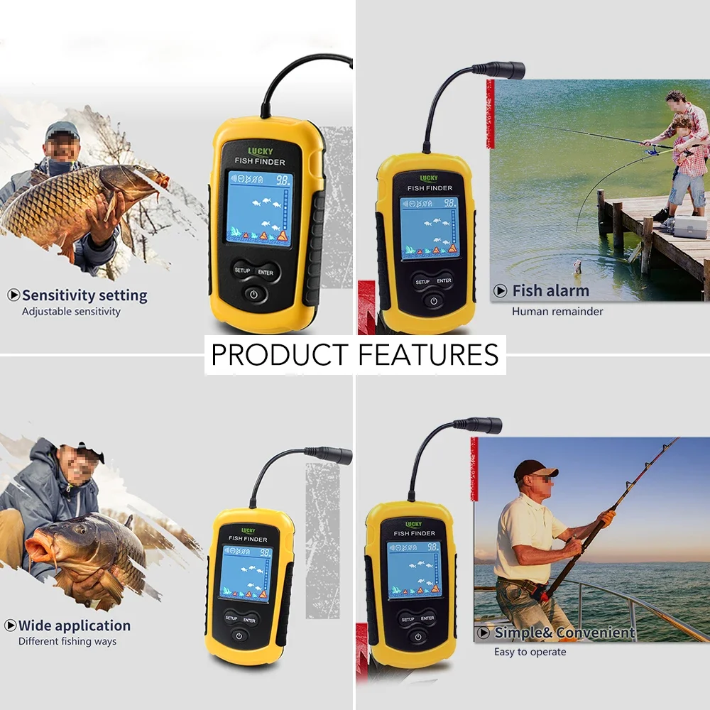 Lucky LCD-Farbbildschirm, trag – Fishing Gps Bewertung und Preis