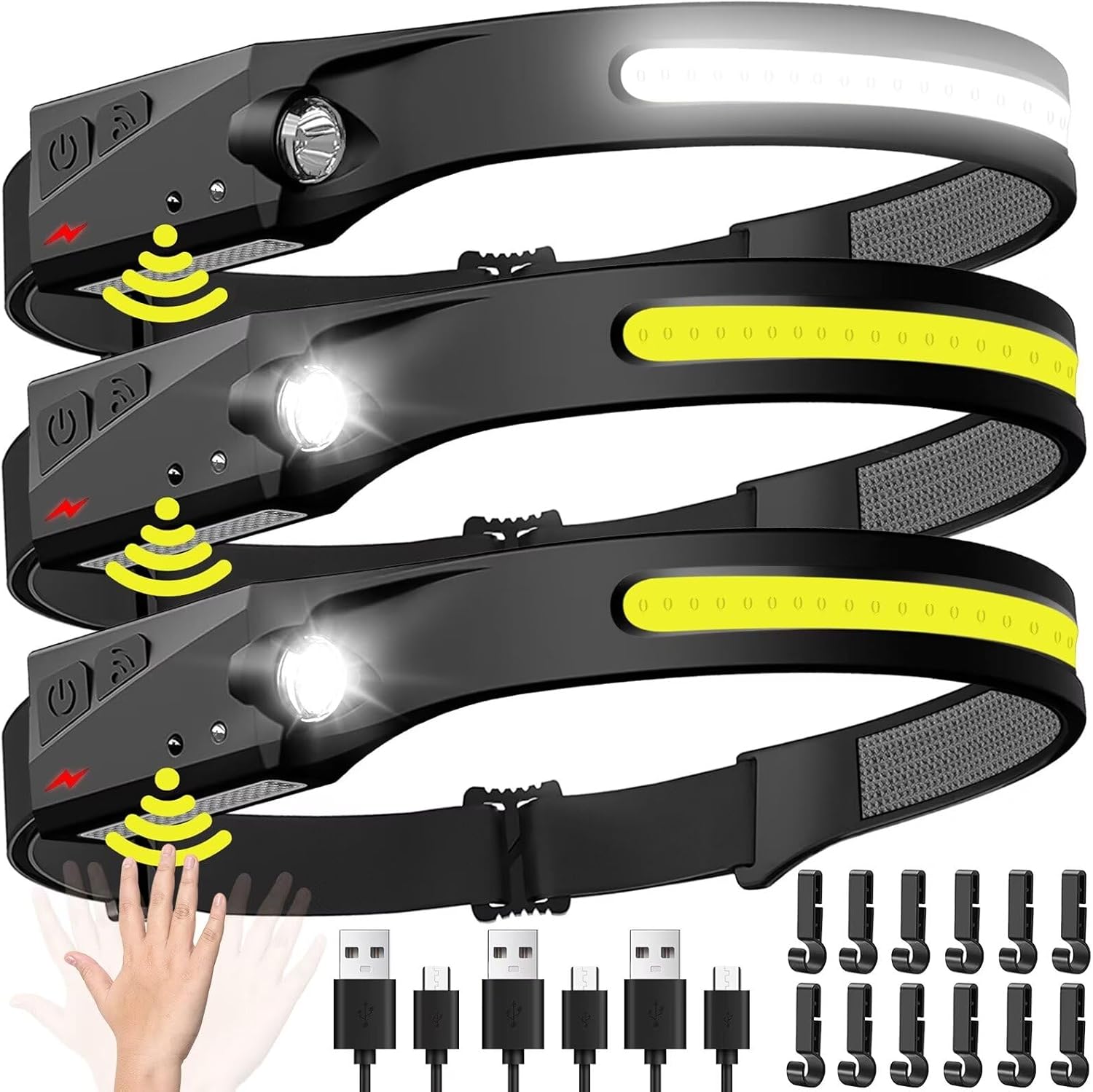 Sensor-Stirnlampe, LED-Stirnla – Fish Finder Battery Bewertung und Preis